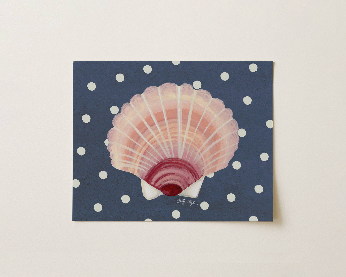 Whimsical Pink Shell Art Print