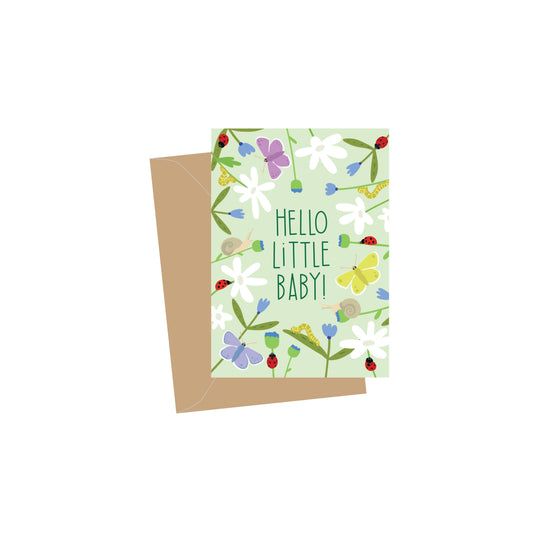 Mini New Baby Ladybug Card