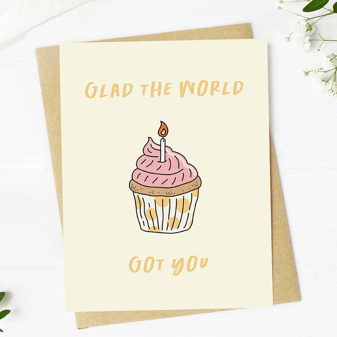 birthday card w cupcake 