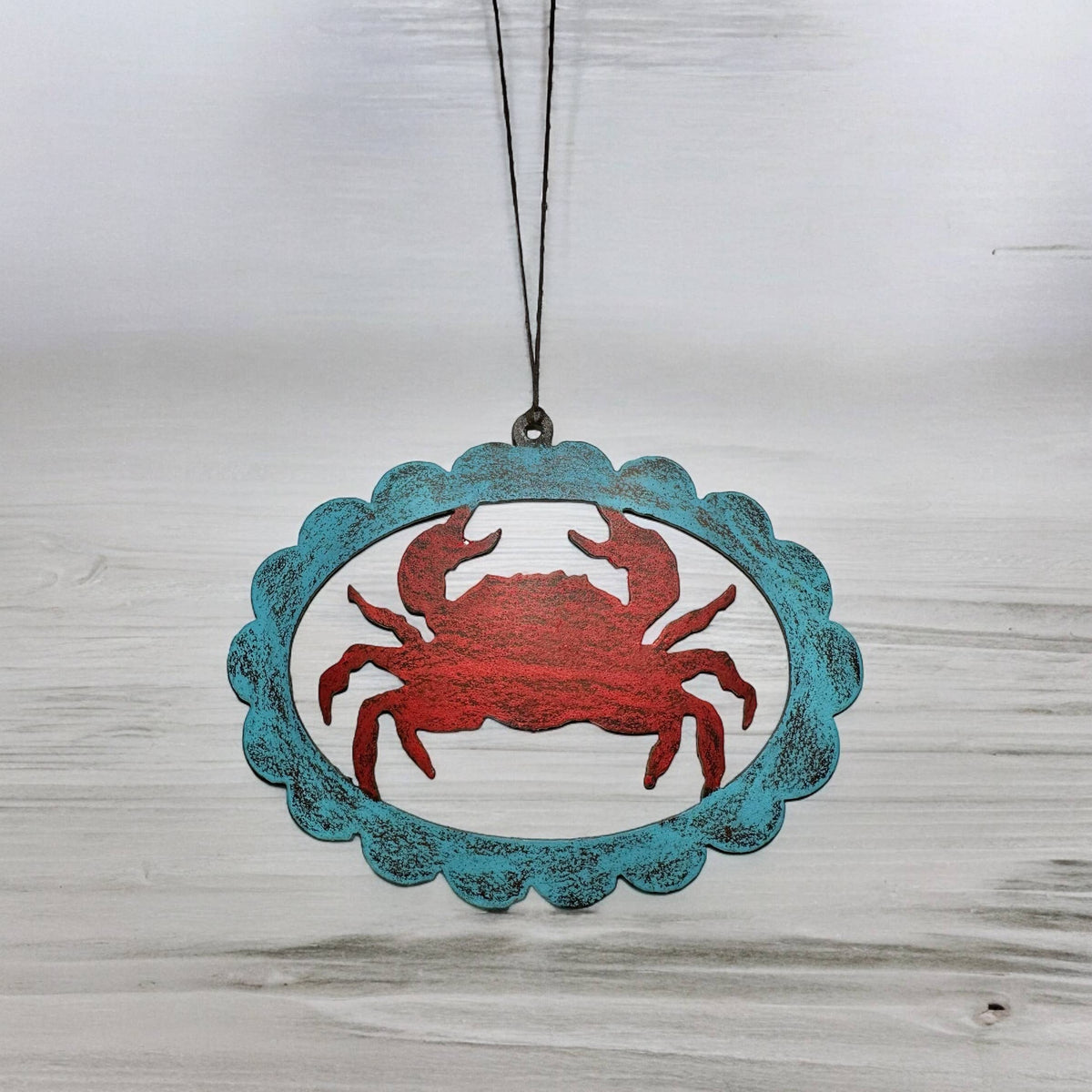 crab w blue frame 
