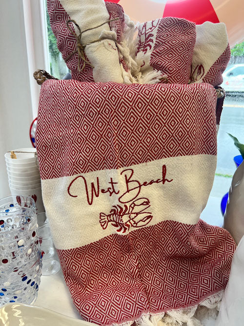 West Beach Lobster Turkish Towel