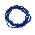 Seedbead Stretchy Bunch Bracelets - Multiple Color Styles: Striking Cerulean
