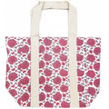 Handcrafted Canvas Bag with Block-Printed Hydrangeas