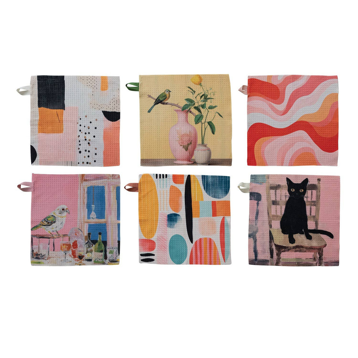 printed dish cloths