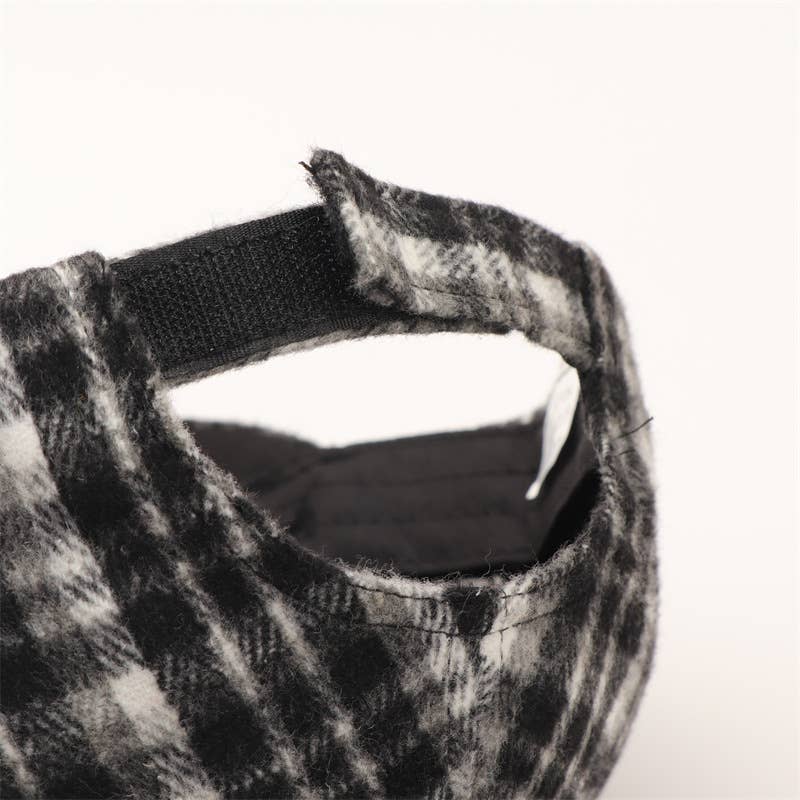 Vintage Plaid Brushed Baseball Cap - Multiple Colors
