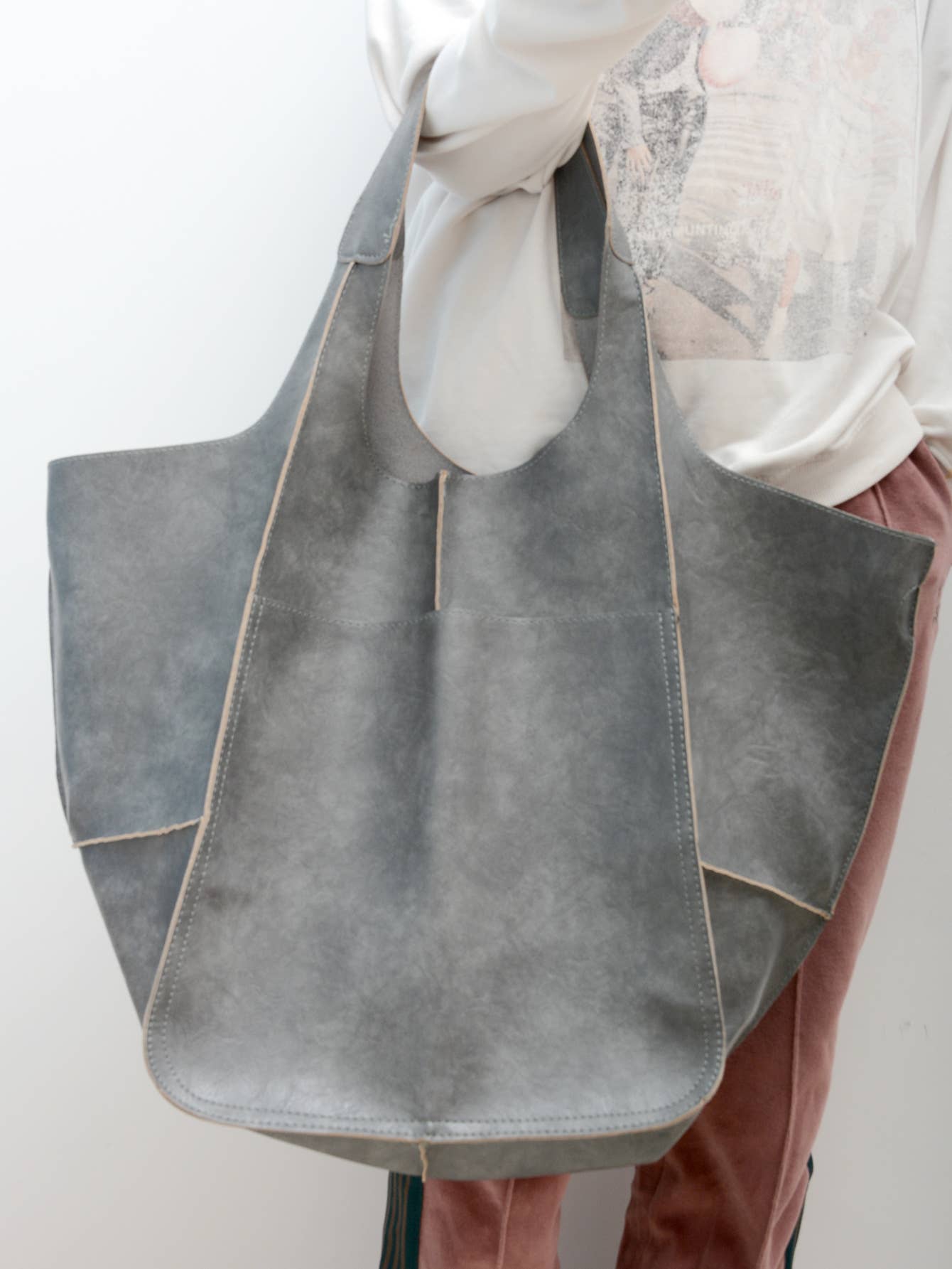 Women's Soft Leather Shoulder Large Capacity Tote Bag