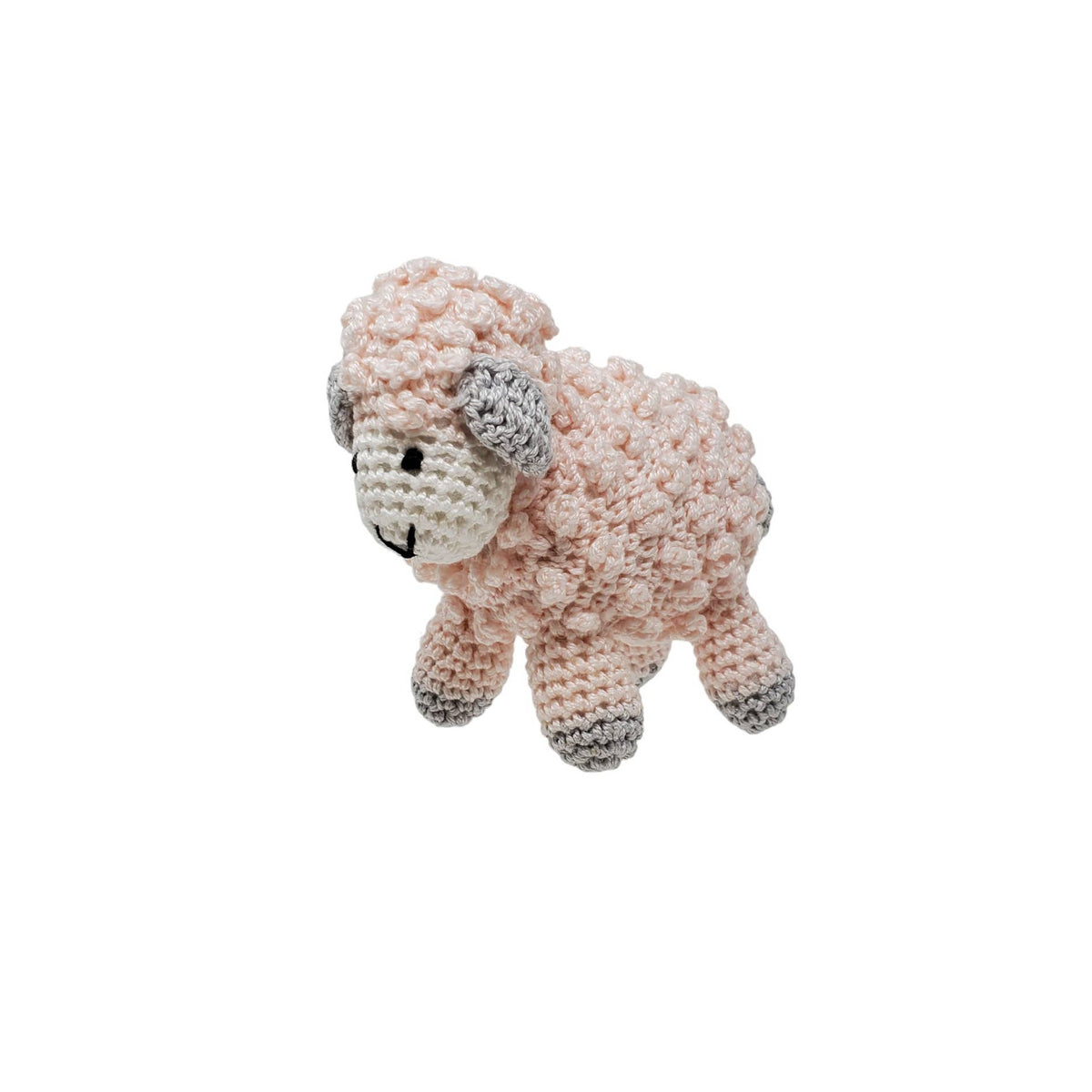 crochet pink lamb
