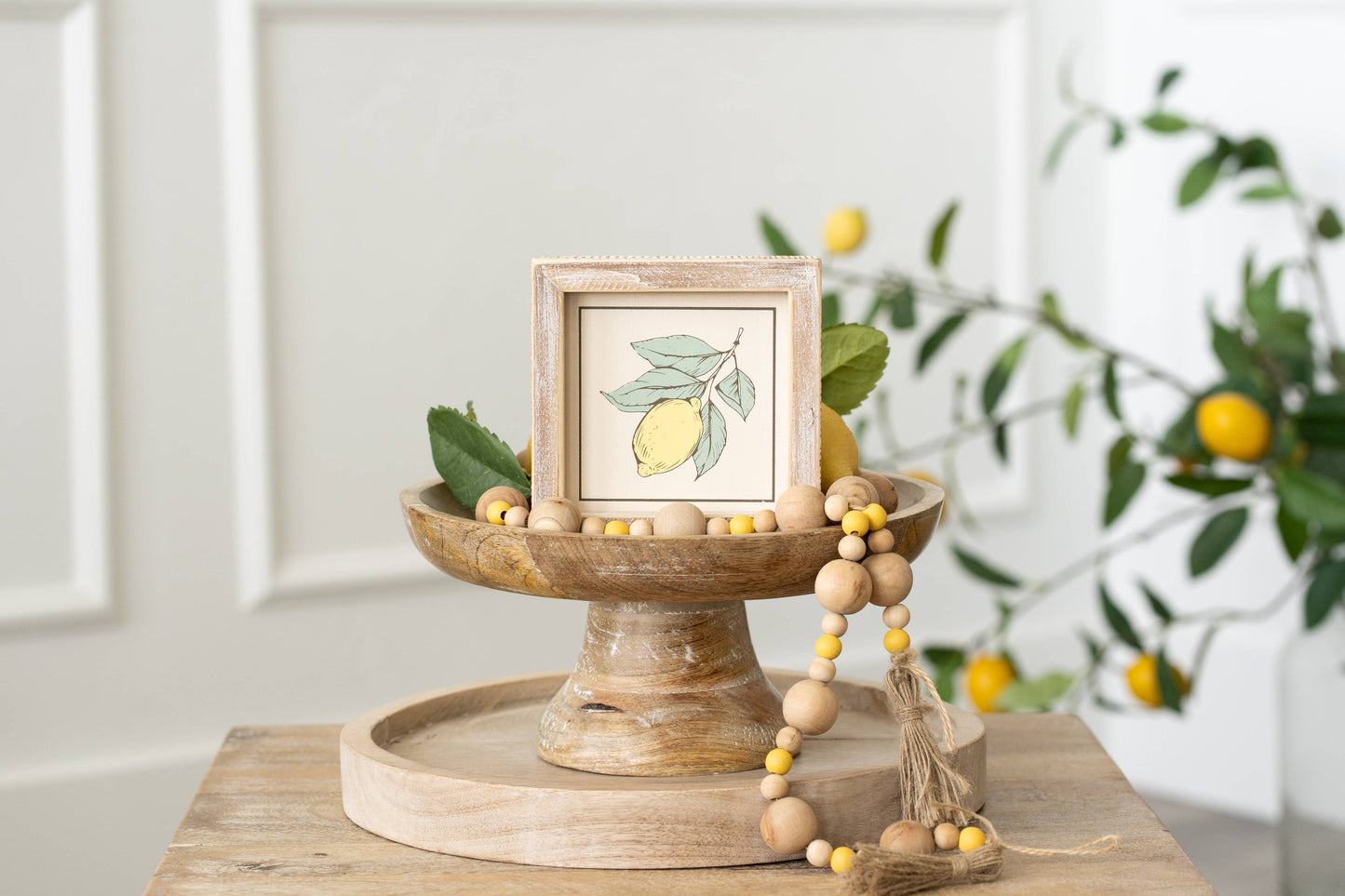 5x5 Wood Frame Sign (STAR/LEMON)