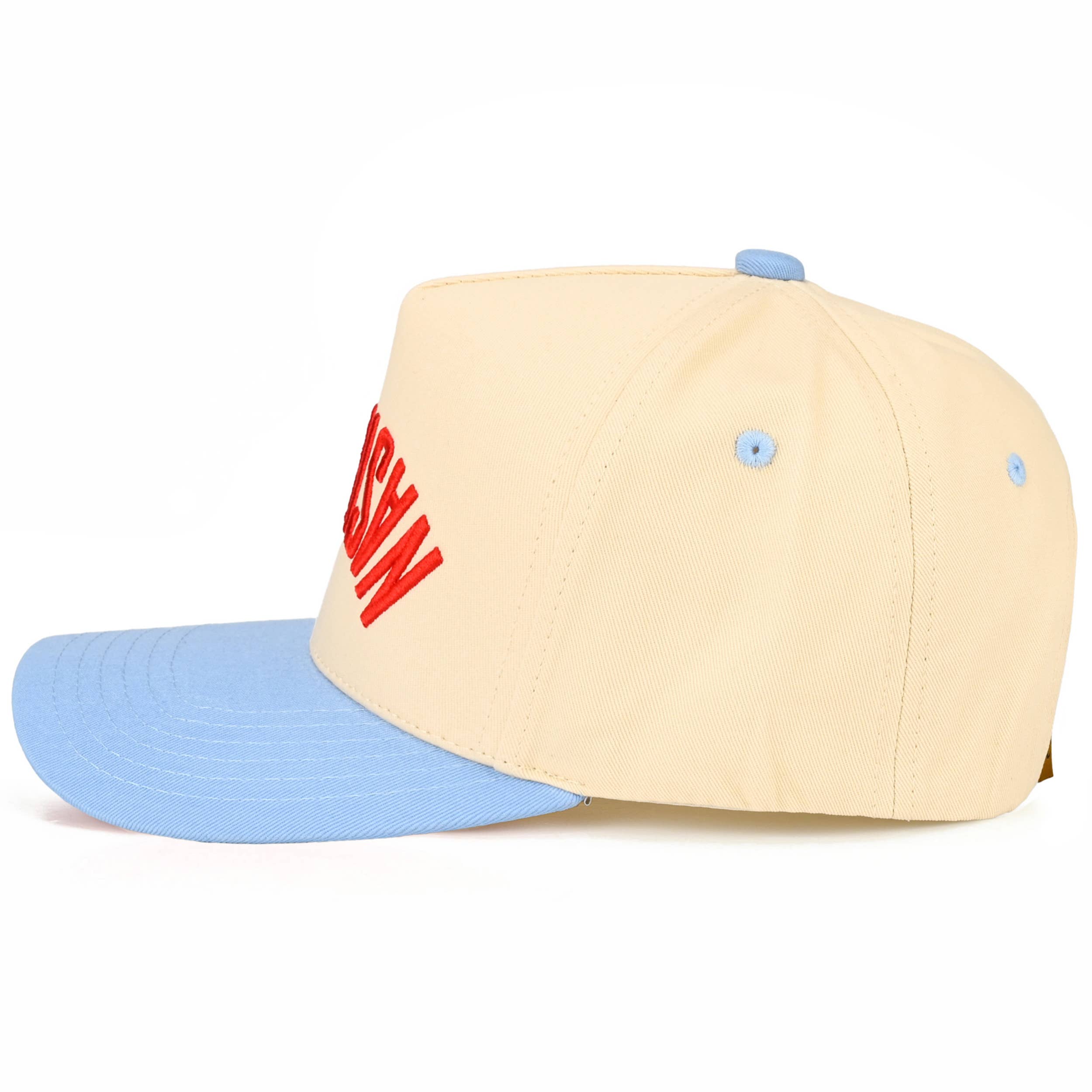 NASHVILLE Embroidered Letter Two Tone Trucker Hat
