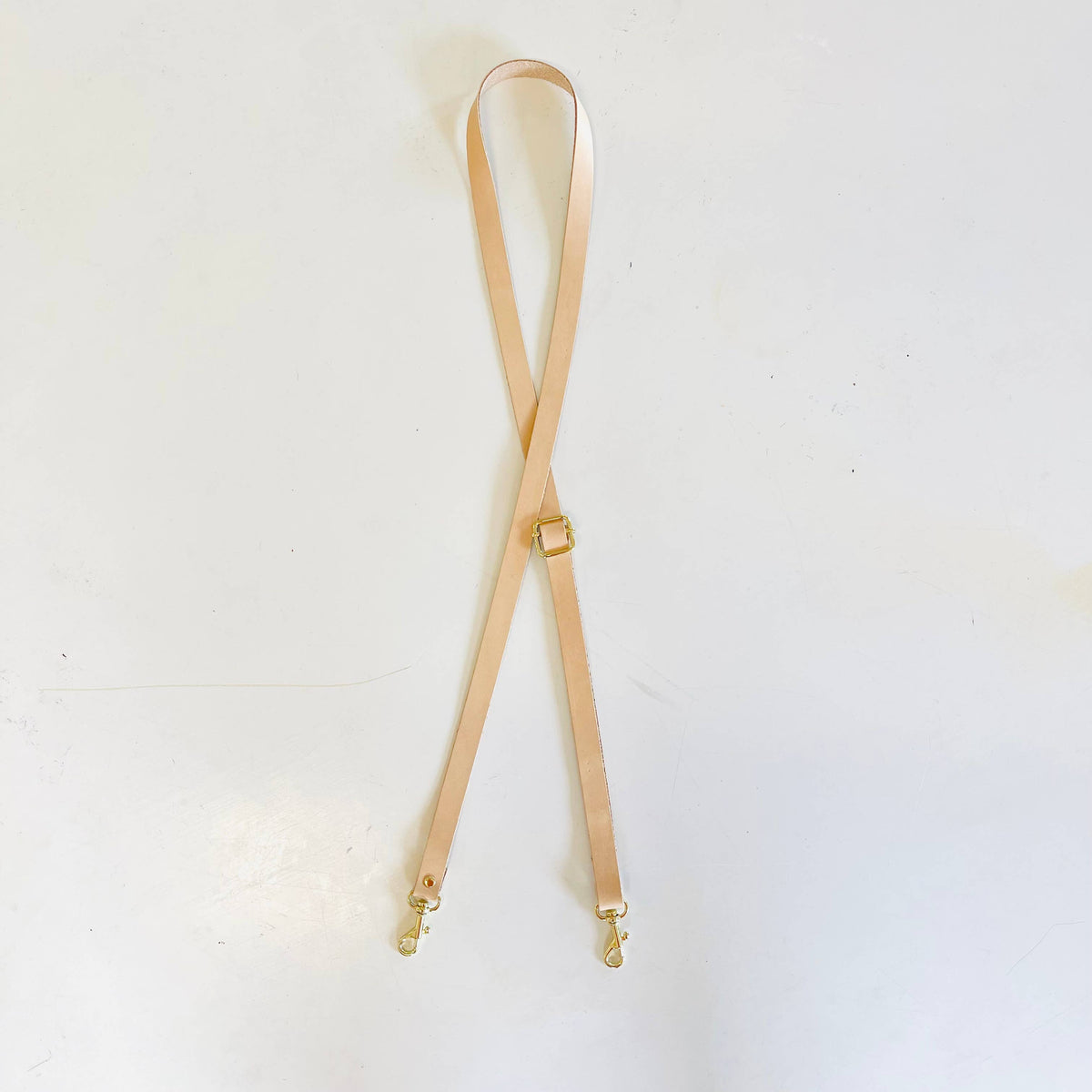 beige leather strap 
