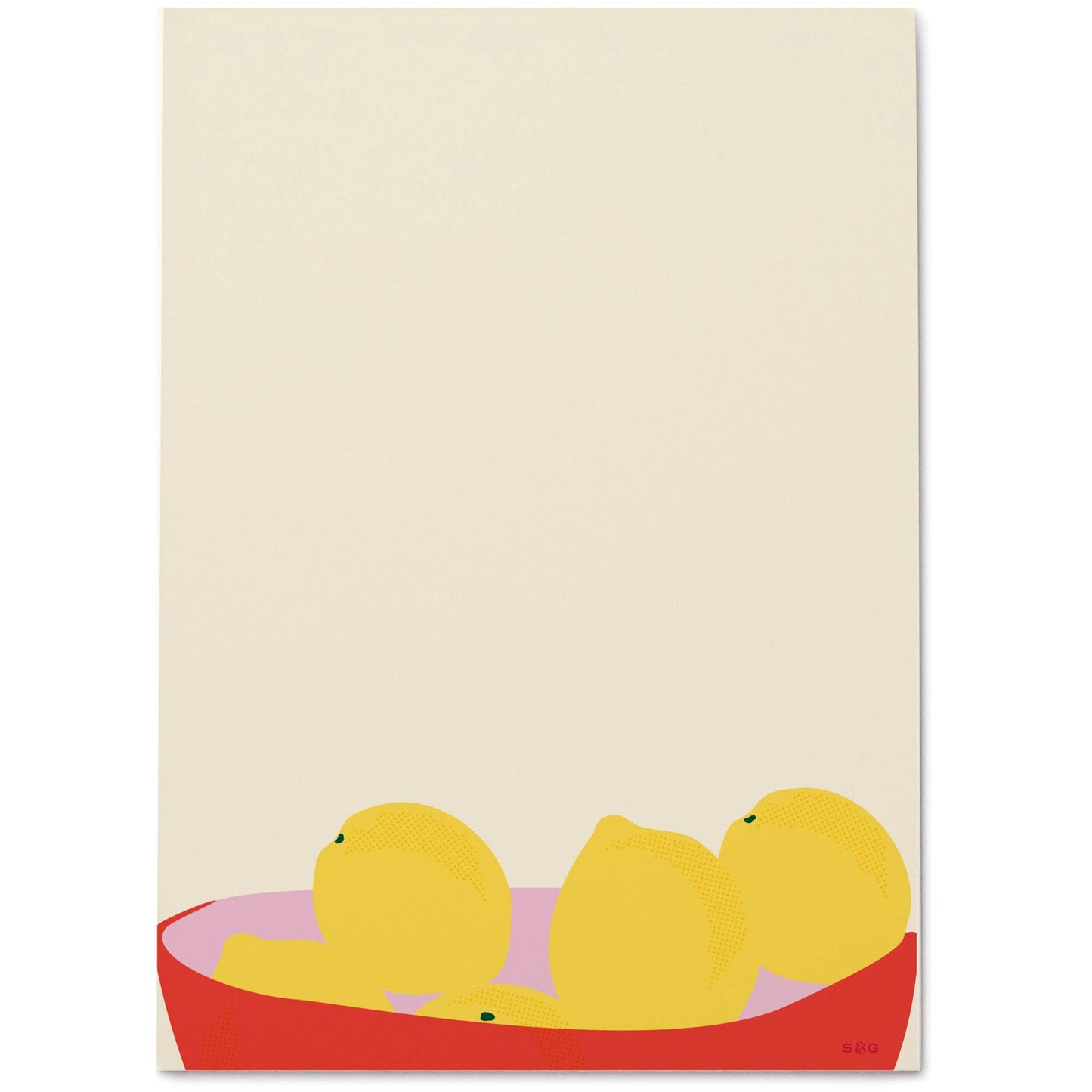 Bowl of Lemons Notepad