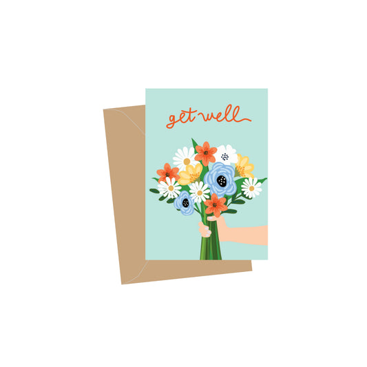 Mini Get Well Bouquet Card