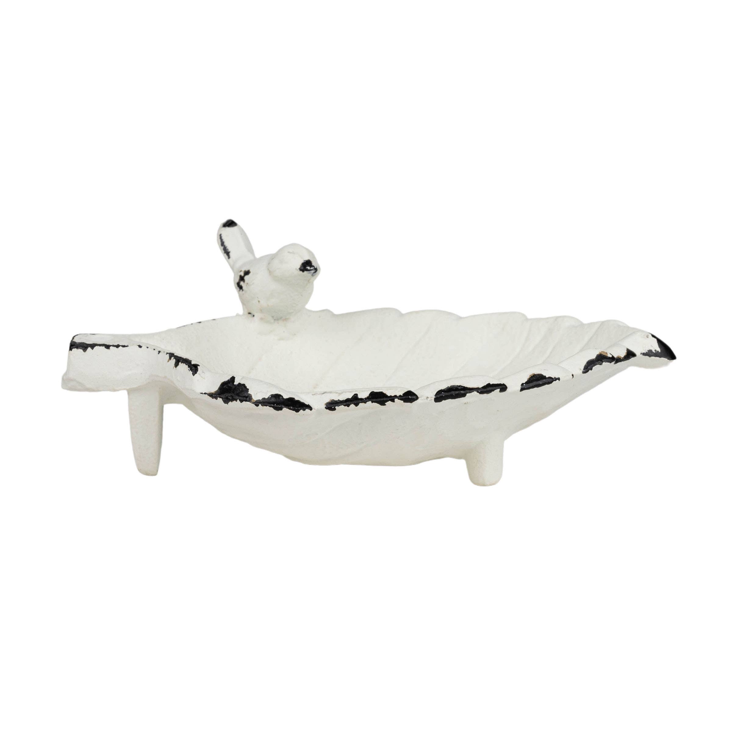 Bird on a Leaf Jewelry Trinket Tray