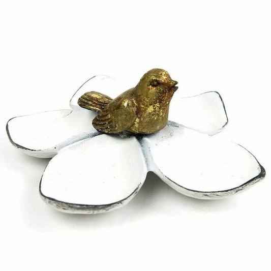 Pewter Five Petal Jewelry/Coin Tray