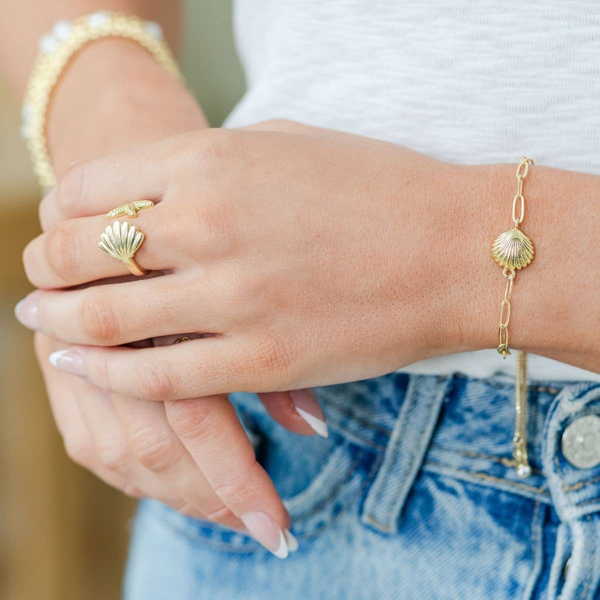 Seashell Pulley Bracelet