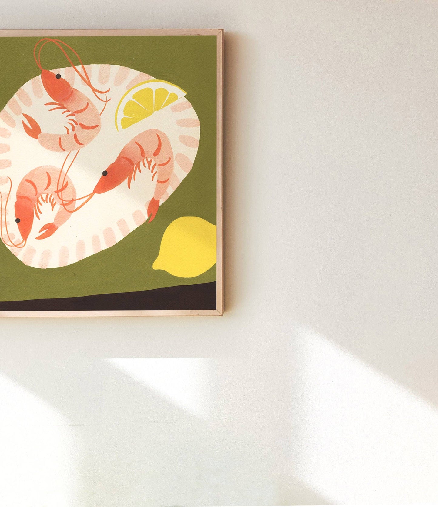 Shrimp and Lemons Print