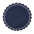 Round Scalloped Cotton Placemats