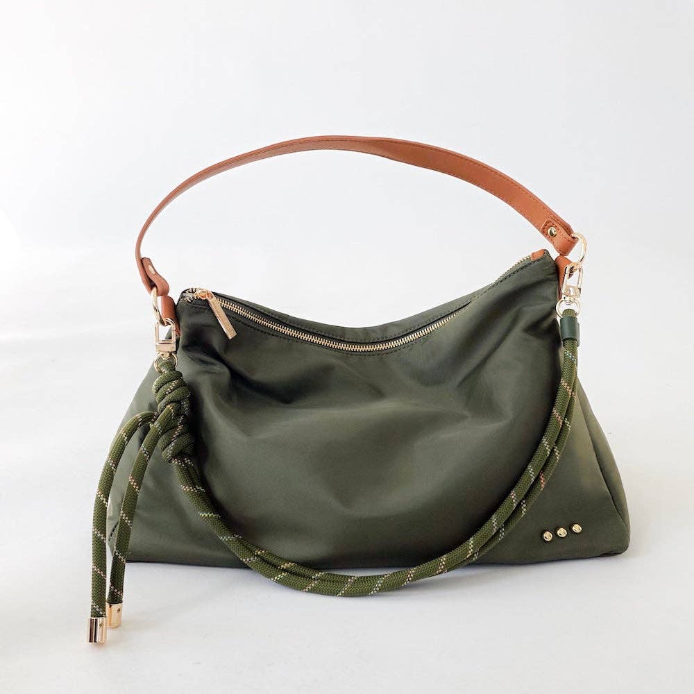 Nylon Slouchy Shoulder Bag
