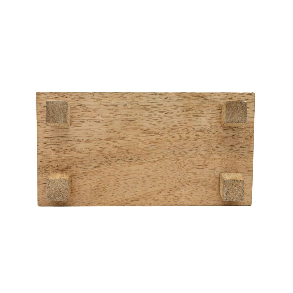 Hazel Wood Small Tray With Feet