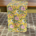 Yellow Floral Table Runner