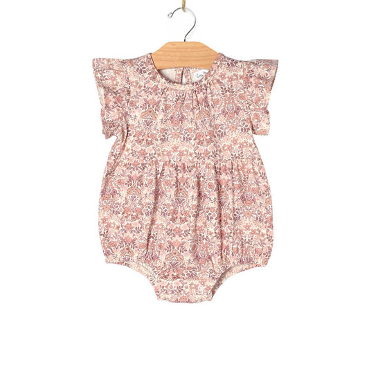 Baby Bouquet Flutter Sleeve Short Romper