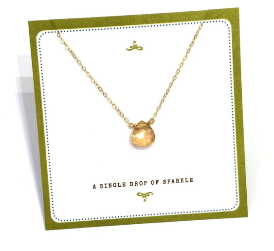 Mini Swarovski Crystal Drop Necklace