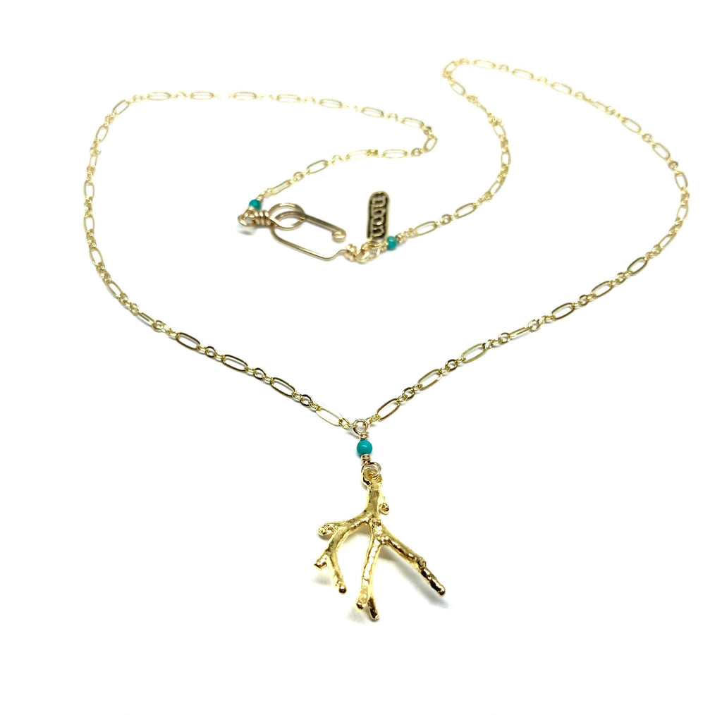 Coral and Turquoise Necklace