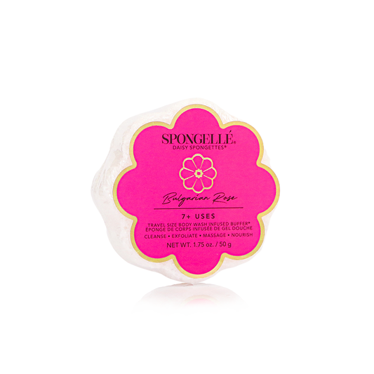 Bulgarian Rose Daisy Spongette  | Soap Sponge | Soap Buffer